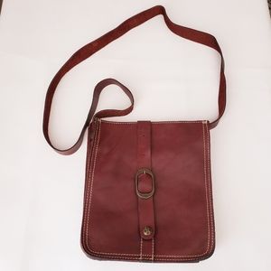Patricia Nash Pouch Smooth Leather Crossbody Purse